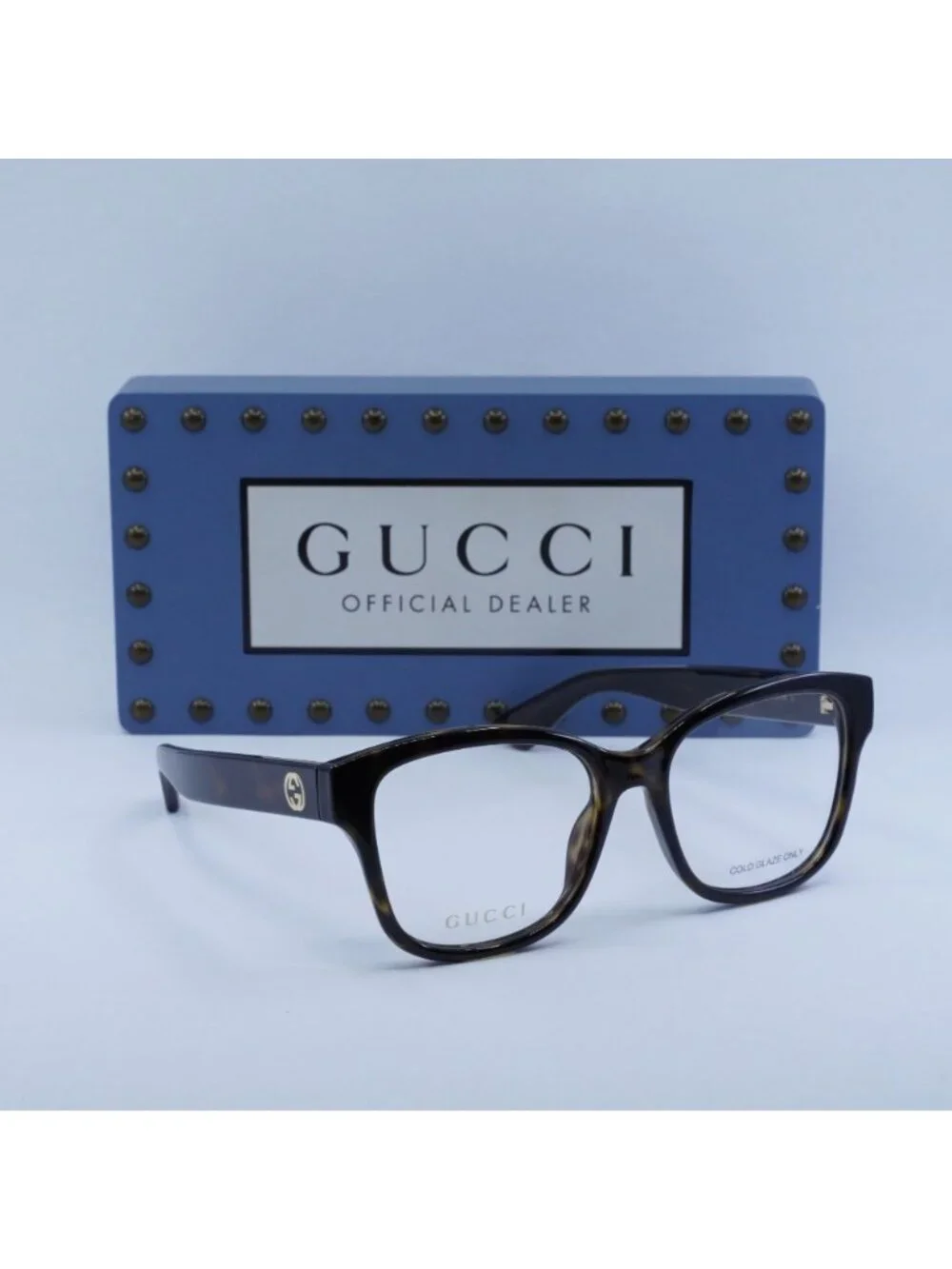 Gucci GG1340O 002 Square Eyeglasses 54mm - Dark Havana